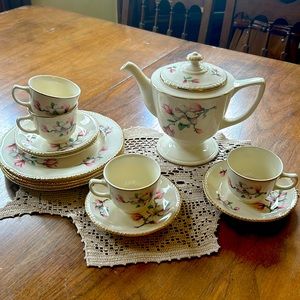 Vintage Homer  Cherry Blossom Laughlin tea set